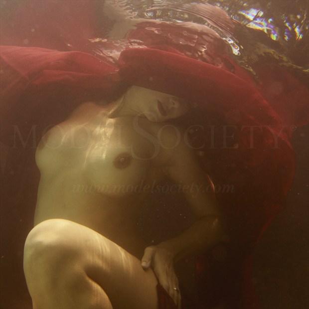 Crimson Folds Artistic Nude Photo by Photographer R. Scott Anderson