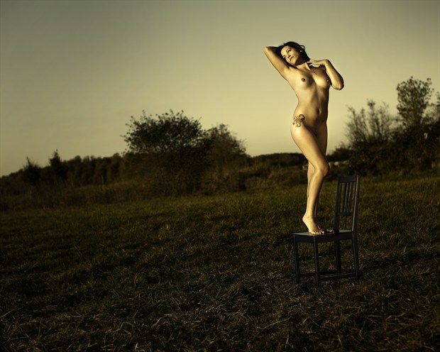 Crissy, Out standing in her field Artistic Nude Photo by Photographer Joe Klune Fine Art