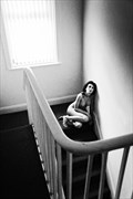 Crouched at the Top of the Stairs Artistic Nude Photo by Photographer Ian Cartwright