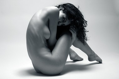 Curl Artistic Nude Photo by Photographer Mick Waghorne