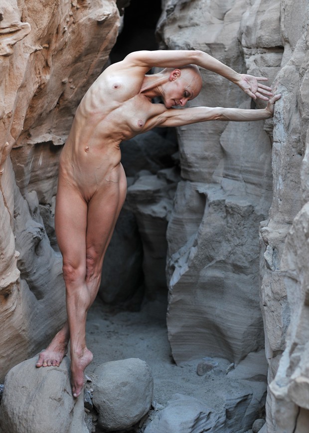 Cut from the Sandstone Artistic Nude Photo by Photographer Alan H Bruce