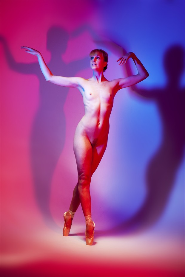 Cyan and Magenta Artistic Nude Photo by Photographer Mark Bigelow