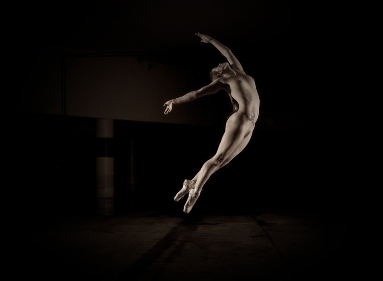 Dance in the Dark Artistic Nude Photo by Model MaryCeleste