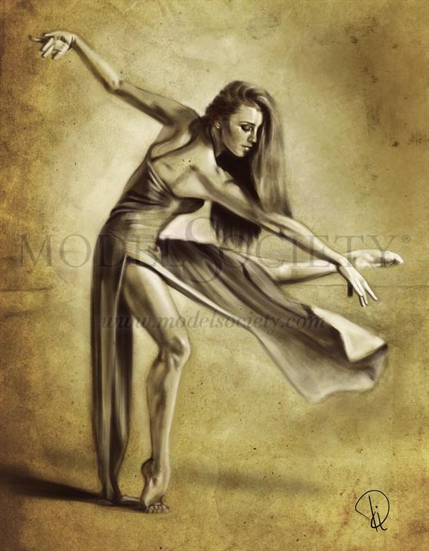 Dancer Body Painting Artwork by Artist Diana Gali