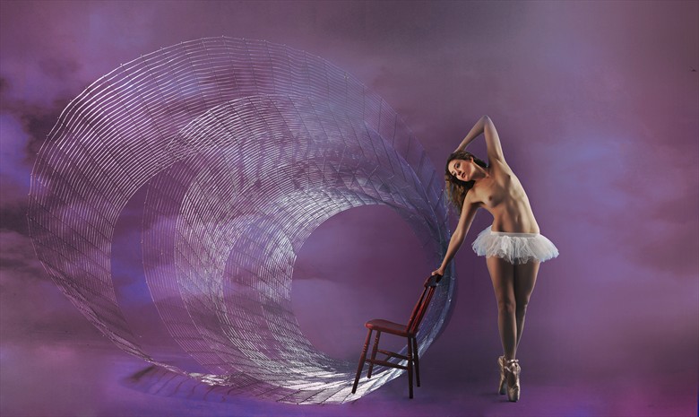 Dancer and Spiral Artistic Nude Photo by Photographer Ray Kirby