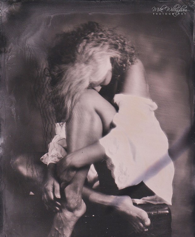 Denise   Wet plate on 4x5 tintype Artistic Nude Photo by Photographer Mike Willingham