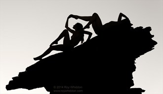 Desert Silhouettes Artistic Nude Photo by Photographer Roy Whiddon