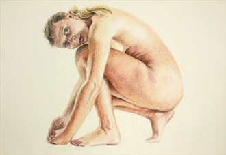 Detailed Study Artistic Nude Artwork by Artist lavisart
