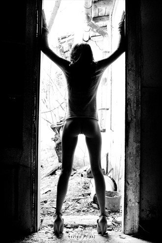 Doorway Artistic Nude Photo by Photographer George Mihes