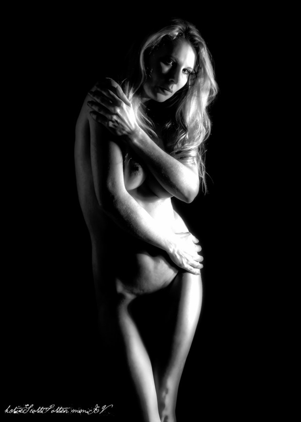 Draped in Shadows Artistic Nude Photo by Photographer Katie Potter