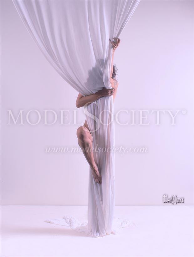 Drapery experience Artistic Nude Photo by Model Ilse Peters