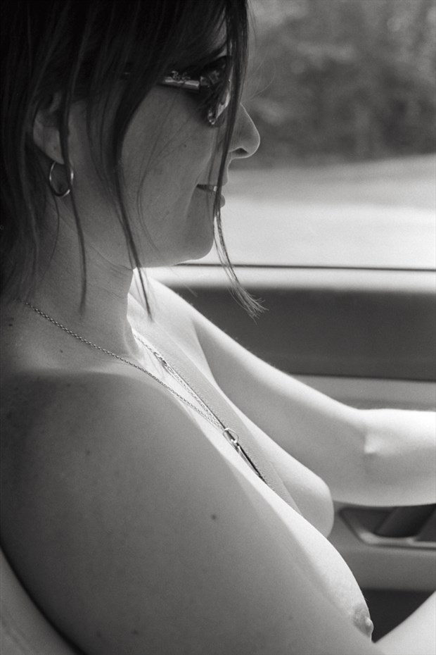 Driving Naked Candid Photo by Photographer Peaquad Imagery
