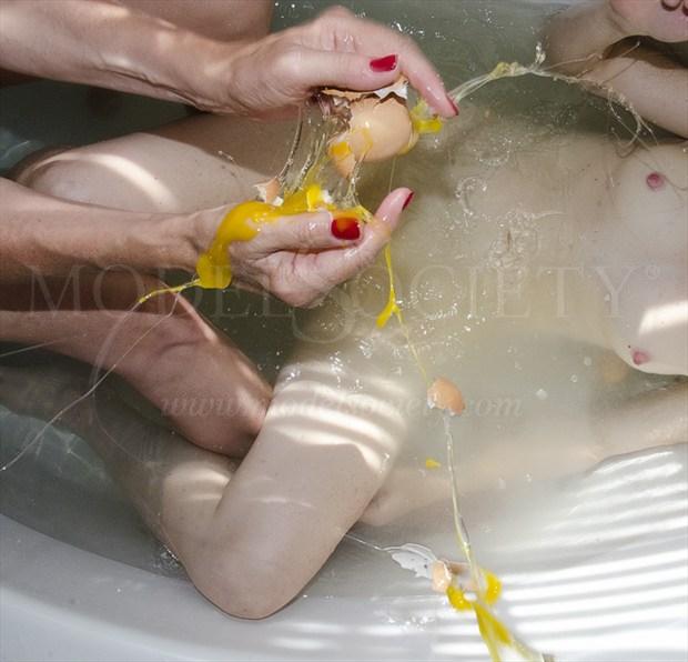 Egg Bath Artistic Nude Artwork by Artist Atlanta Art Figure
