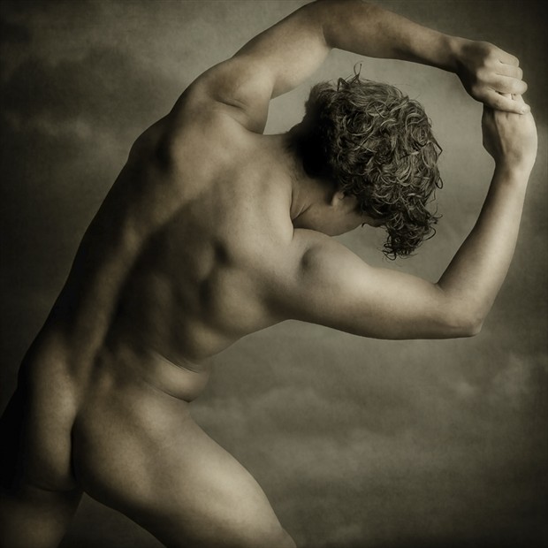 Epic Sepia Male Nude 1 Artistic Nude Photo by Photographer Michael Bilotta