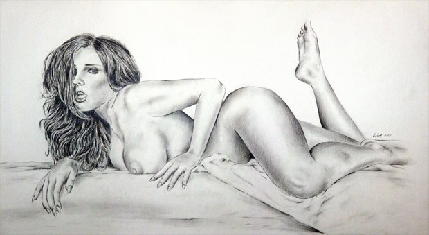 Erica Campbell Artistic Nude Artwork by Artist Vincent_Wolff_Art