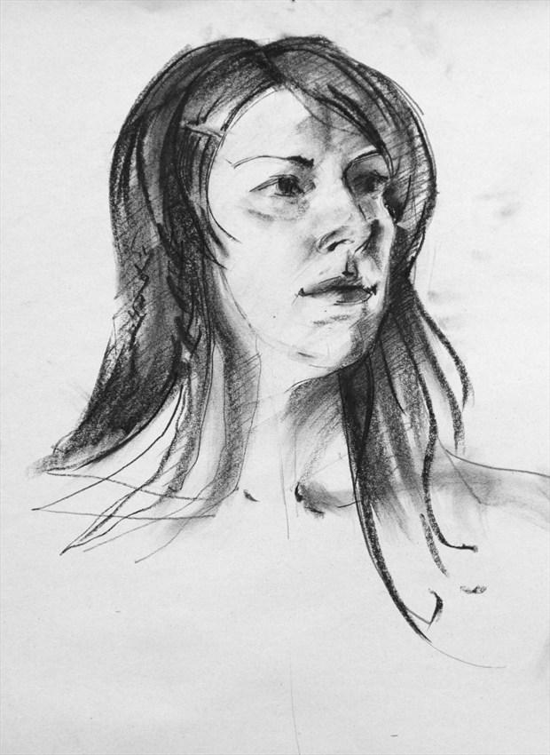 Expressive Portrait Painting or Drawing Artwork by Artist Ewan Stirling
