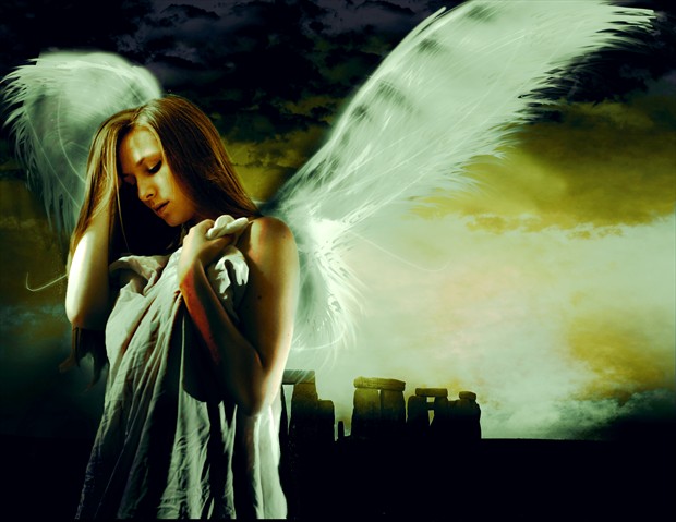 Fallen Angel Artistic Nude Artwork by Photographer Attie