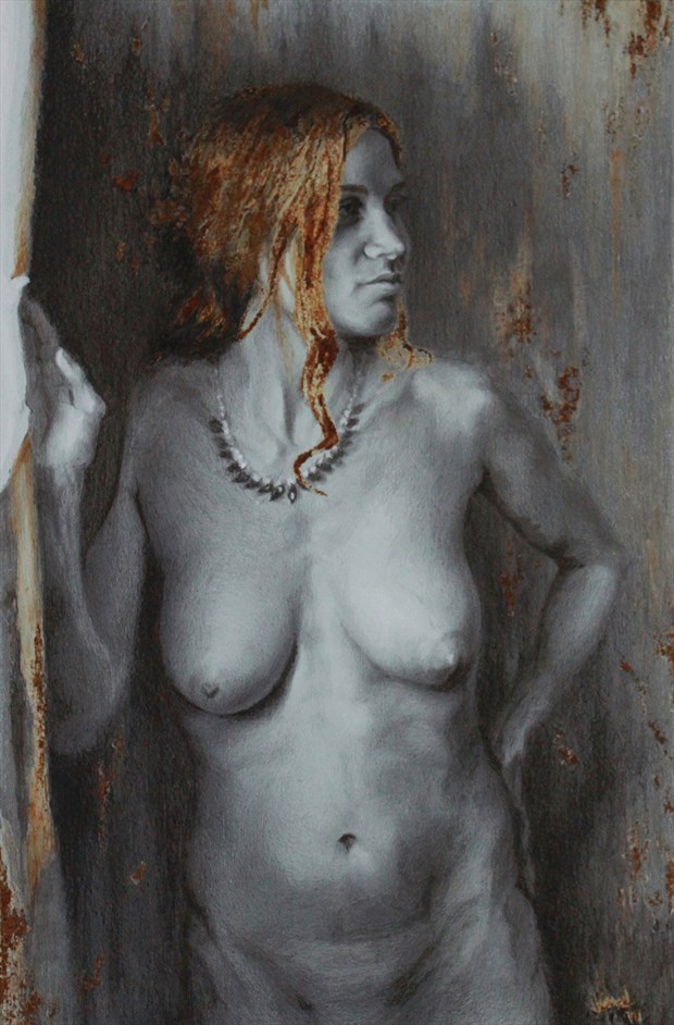 Falling Leaves Artistic Nude Artwork by Artist JFisher86