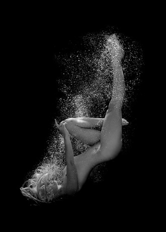 Falling Mermaid Artistic Nude Photo by Photographer Brent Mail