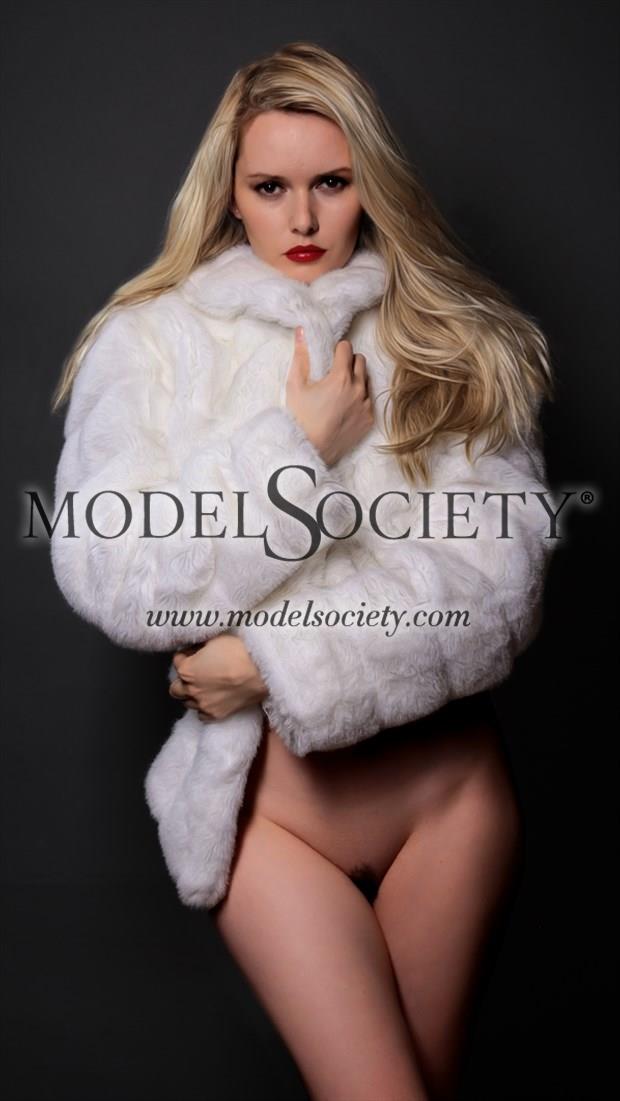 Fashion Fur Jacket Artistic Nude Photo by Photographer Micky Thompson