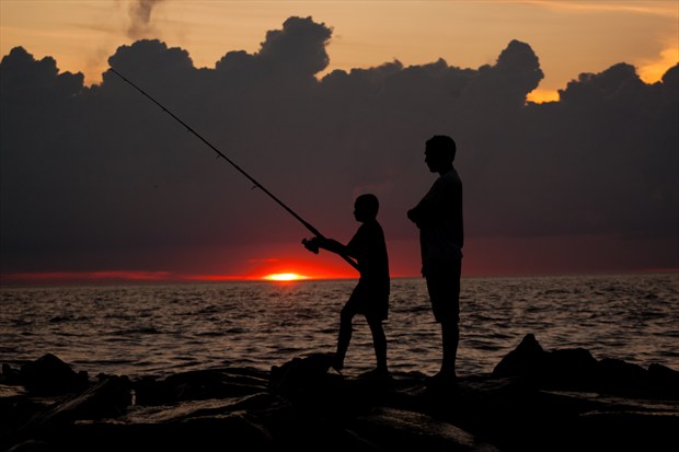  Son Fishing Nature Photo by Photographer NVT Photography