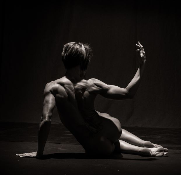 Female Bodybuilder in studio Artistic Nude Photo by Photographer DokWright