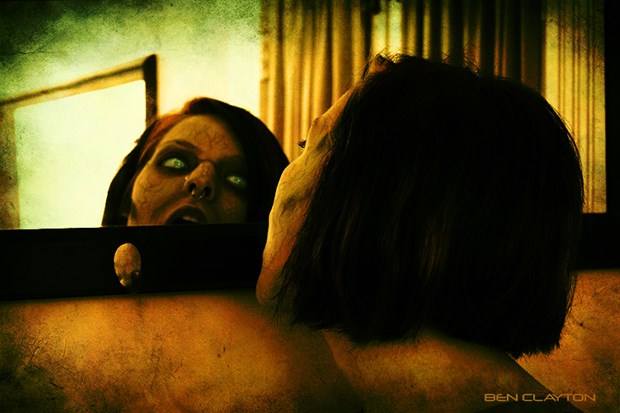 Female Zombie Recognition Close Up Artwork by Photographer @ClaytonArtistry