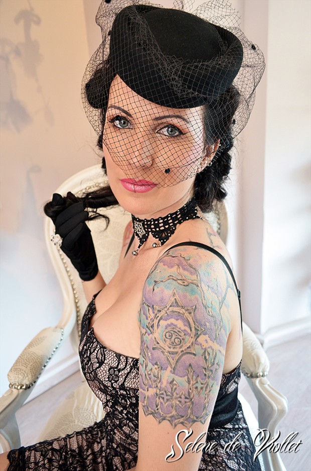 Femme Fatale Tattoos Photo by Model Selene de Viollet