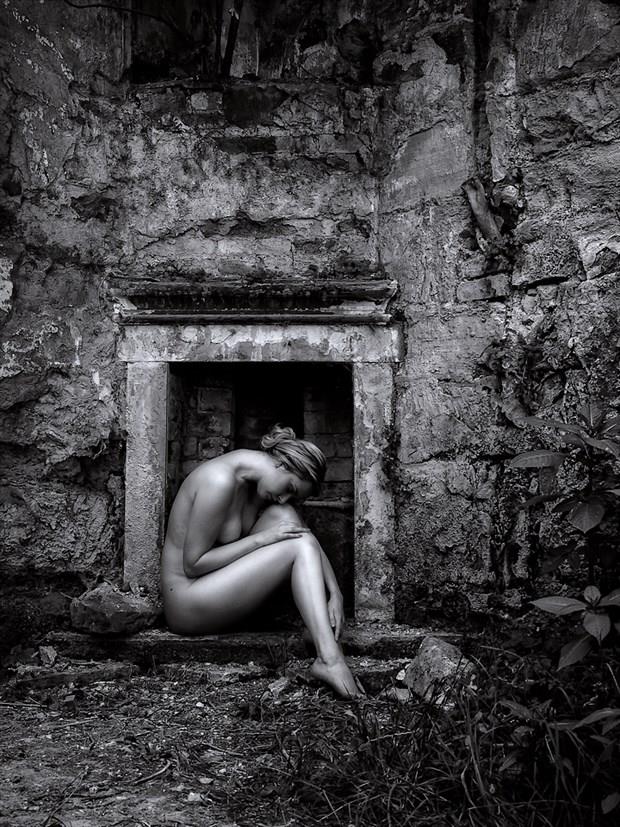 Fireplace Artistic Nude Photo by Photographer Karen Jones