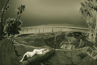 Flash Back: Ivory Flame at the Salton Sea Artistic Nude Photo by Photographer Mark Bigelow