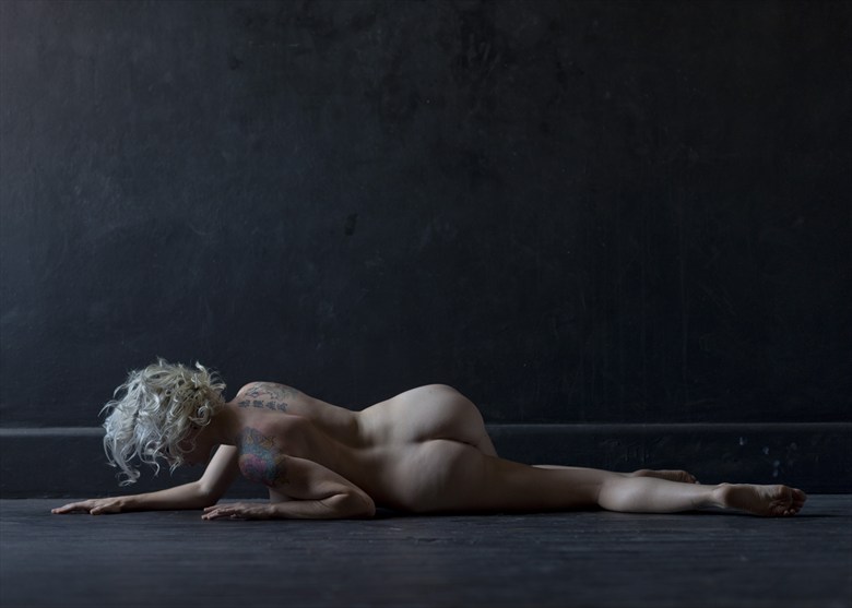 Floor Climbing Artistic Nude Artwork by Photographer Alan H Bruce