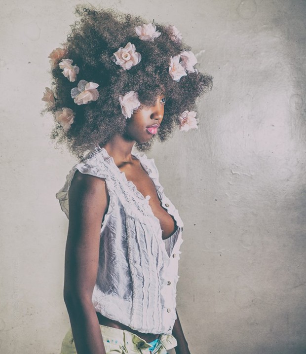 Flower girl Fashion Artwork by Model Nyasia Sylvester