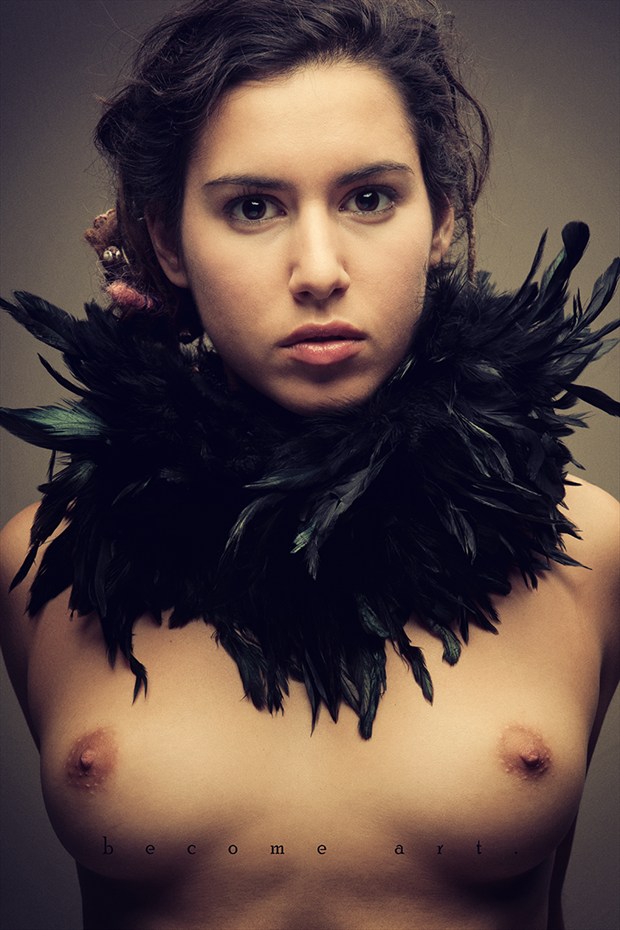 Fluffing My Feathers Artistic Nude Photo by Model Reece de la Tierra