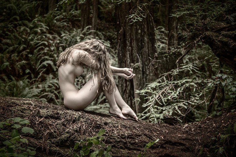 Nude in forrest