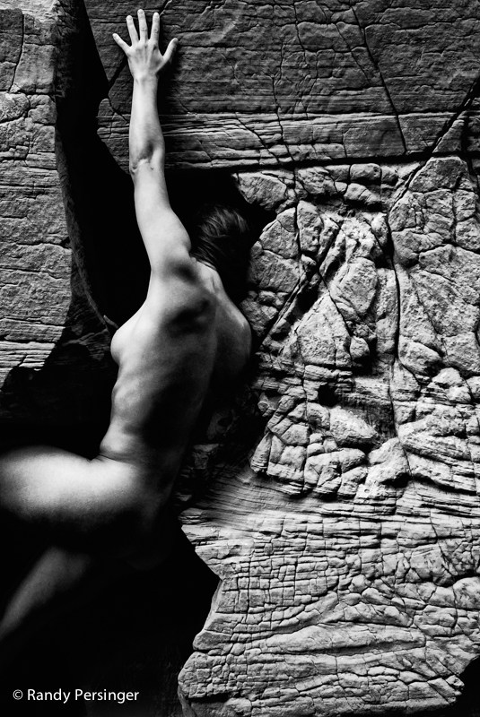 Free Climbing Artistic Nude Photo by Photographer Randy Persinger