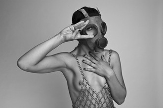 Gas Mask Artistic Nude Photo by Photographer MAX