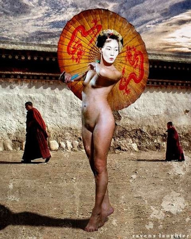 Geisha Artistic Nude Artwork by Model Ree Ja