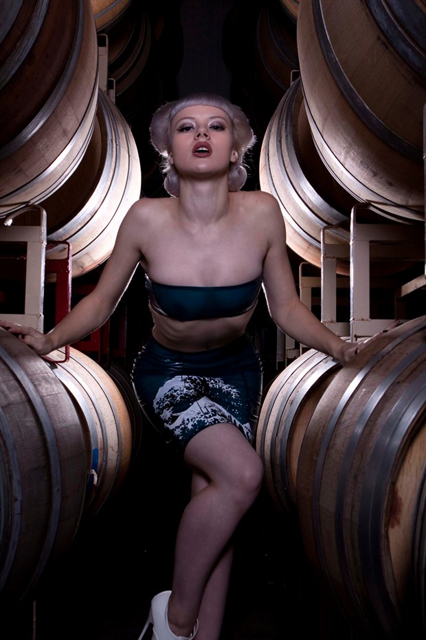 Girl and her wine Sensual Artwork by Photographer Jason kimmel