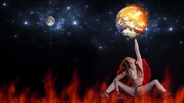 Global warming Fantasy Artwork by Photographer Model Photographic