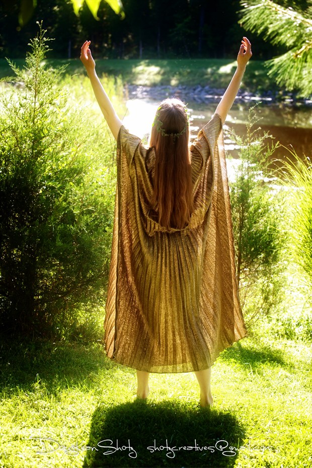 Goddess Welcoming the Sun Nature Photo by Model Satine Lynn
