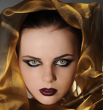 Gold Close Up Photo by Model Eleanor Supersonic
