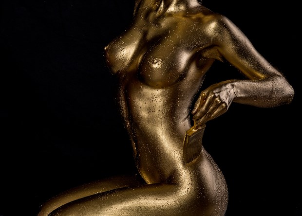 Gold Paint Artistic Nude Photo by Photographer Dan West