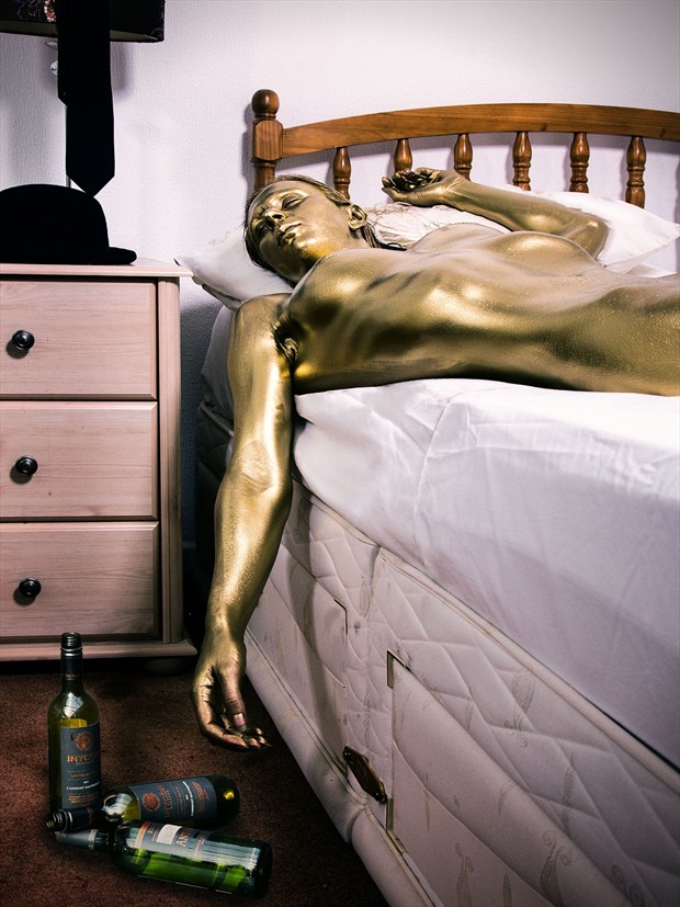 Goldfinger Body Painting Photo by Photographer Les Auld