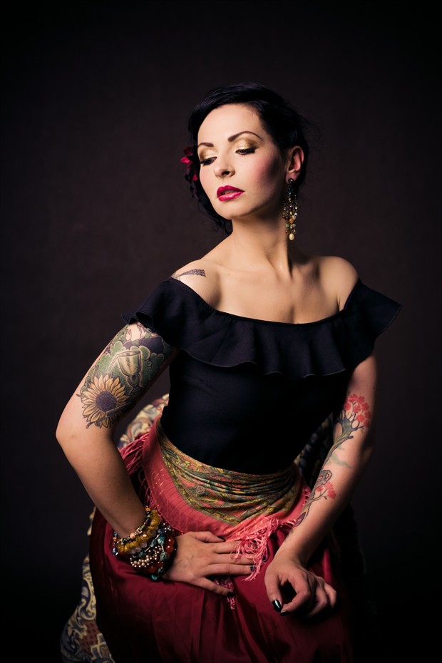 Gypsy queen Tattoos Photo by Model Carrie Diamond