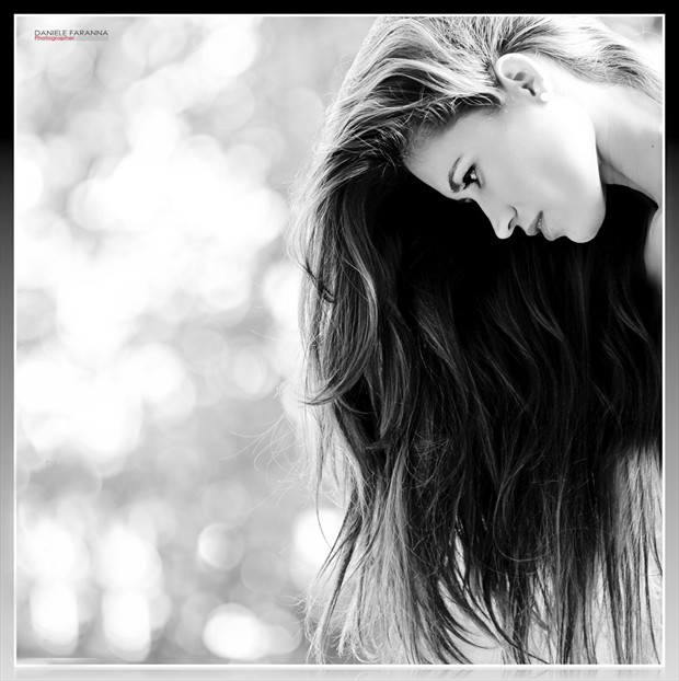Hair's Fall Silhouette Artwork by Photographer MaxPane
