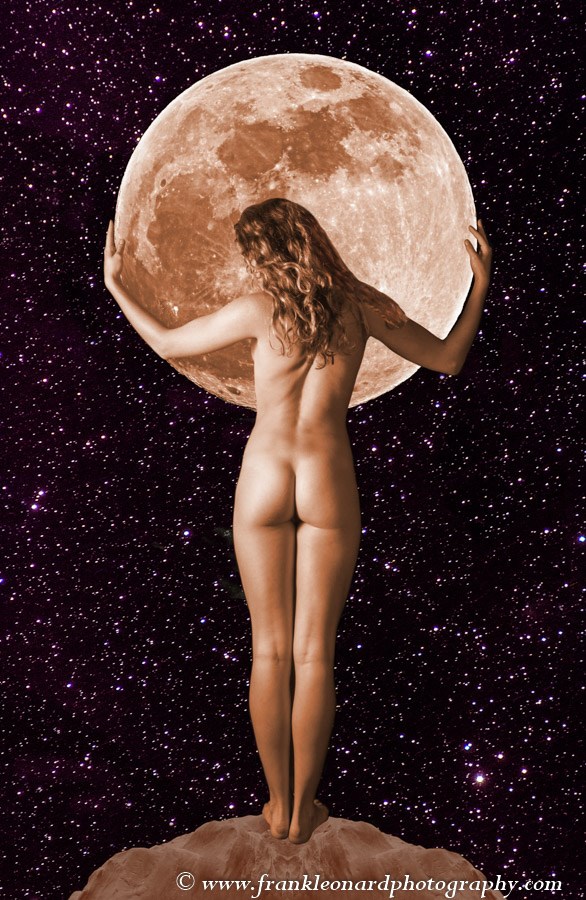 Hanging the Moon Artistic Nude Photo by Photographer Frank Leonard