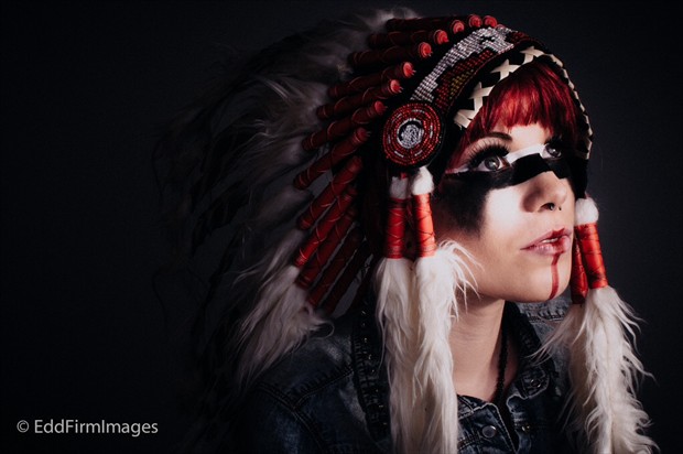 Headdress Close Up Photo by Model Rhiannon Guest