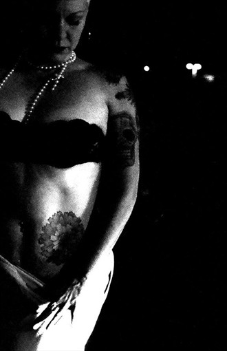 Headlights Experimental Photo by Model Dahlia tattoo