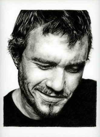 Heath Expressive Portrait Artwork by Artist THBlanchard