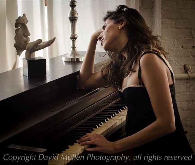Hedy at the piano Glamour Photo by Photographer David Mullen Photography